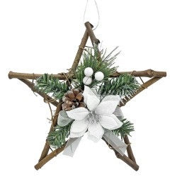 Αστέρι ξύλινο 30cm Xmasfest 1131420