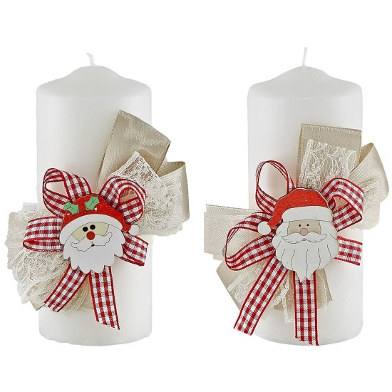 Κερί λευκό κορμός δενδράκι, Άγιος 12x5cm Xmasfest 1131664 ΚΕΡΙ ΛΕΥΚΟ ΚΟΡΜΟΣ ΑΓΙΟΣ,ΧΙΟΝΑΝΘΡΟΠΡΟΣ 12x5cm