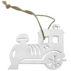 Στολίδι ξύλινο τραινάκι 7x6cm Xmasfest 1132515