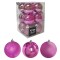Μπάλες ροζ μιξ πακ=6τεμ φ6 Φ6cm Xmasfest 1132551