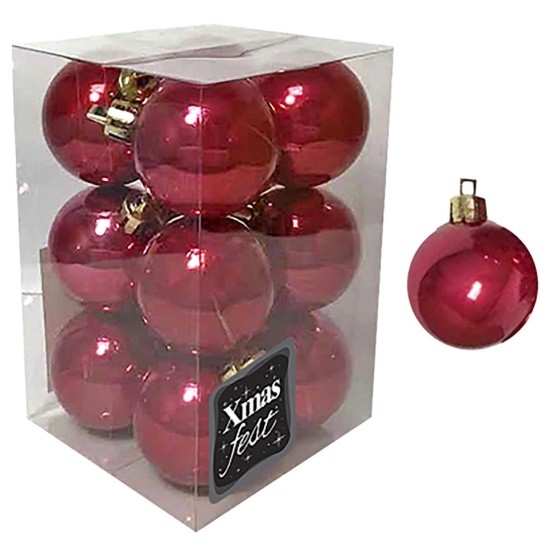 ΜΠΑΛΕΣ ΠΕΡΛΕ ΚΟΚΚΙΝΕΣ ΠΑΚ=12ΤΕΜ Φ4 Φ4cm