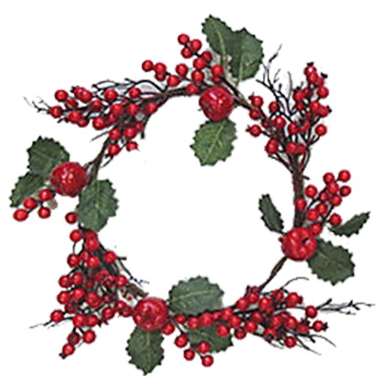 ΣΤΕΦΑΝΙ ΜΕ ΓΚΙ ΚΑΙ ΦΥΛΛΑ 55cm