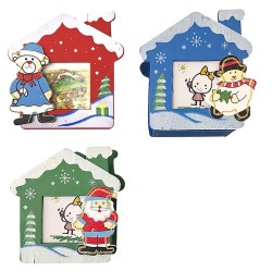 Σπιτάκι με καμινάδα για φωτογραφία 11x11x5cm Xmasfest 1132697