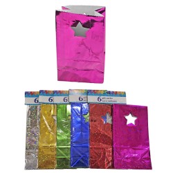 Τσάντα πουγκί δώρου χάρτινο 6τεμ 23x12,5x7cm Xmasfest 1132863