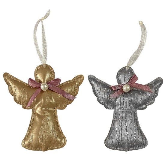 Στολίδι κρεμαστό αγγελάκι με πετράδι 11,5x10,5cm Xmasfest 1133046