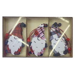 Στολίδια ξύλινοι Άγιοι 6τεμ σε display Κουτί=18x10cm, στολίδι= ~8,5x5cm Xmasfest 1133161