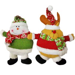 Μαξιλάρι xmas τάρανδος-χιονάνθρωπος-Άγιος 45x30cm Xmasfest 1133254