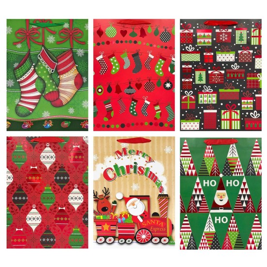 Τσάντα δώρου χριστουγέννων 42x30cm Xmasfest 1133454