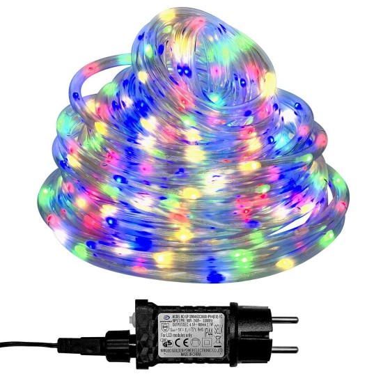 Φωτοσωλήνας 400 led 20m πολύχρωμος με προγράμματα ip44 Φ11mm 20m (+3m extra καλώδιο) Xmasfest 1133514
