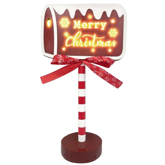 Πινακίδα ξύλινη merry christmas με 2led 28,5x16x8cm Xmasfest 1133541 Πινακίδα ξύλινη merry christmas με 2led 28,5x16x8cm Xmasfest 1133541