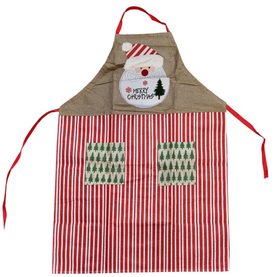 Ποδιά μαγειρικής xmas ριγέ 88x68cm Xmasfest 1133641