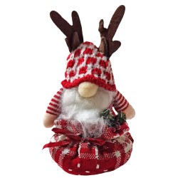 Άγιος σε πουγκί στέκεται όρθιος 16cm Xmasfest 1133676