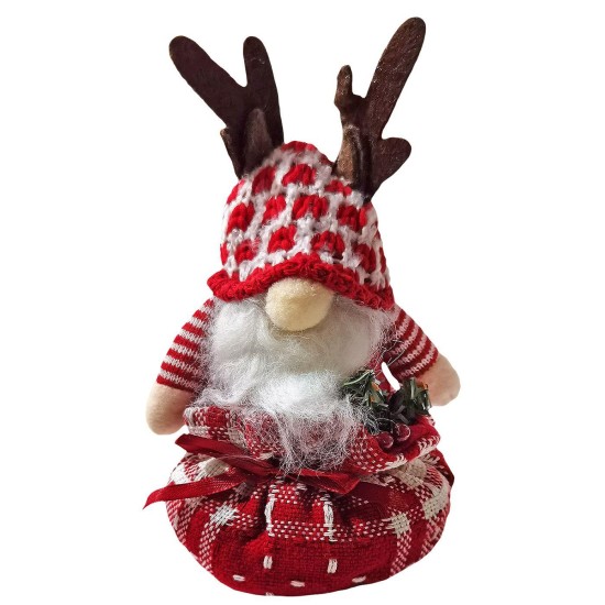 Άγιος σε πουγκί στέκεται όρθιος 16cm Xmasfest 1133676