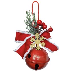 Στολίδι μεταλλικό καμπανάκι γίγας 20x ø8cm Xmasfest 1133805
