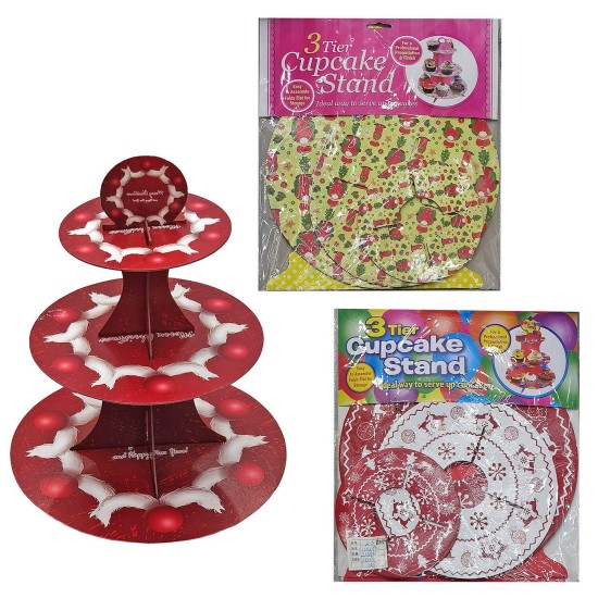 Βάση για cupcake xmas τριώροφη 35 xø30cm Xmasfest 1133815