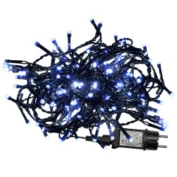 1020 Λαμπάκια LED Λευκό Ψυχρό σε Σειρά με Προγράμματα IP44 54m Xmasfest 1133884