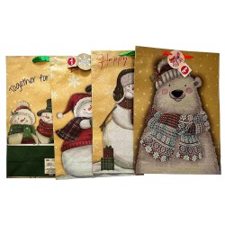 Τσάντα Δώρου Χάρτινη Χριστουγέννων 46x33x13cm Xmasfest 1133924