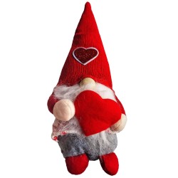 Φιγούρα Gnome με Καρδιά 30cm Xmasfest 1133937