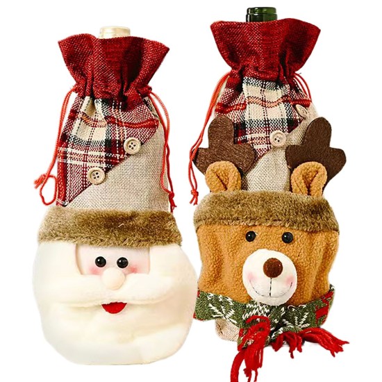 Θήκη Κρασιού με 3D Φιγούρα Xmas 30x13cm Xmasfest 1133952