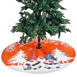 Ποδιά Δέντρου Λινάτσα με Παράσταση ø120cm Xmasfest 1133955