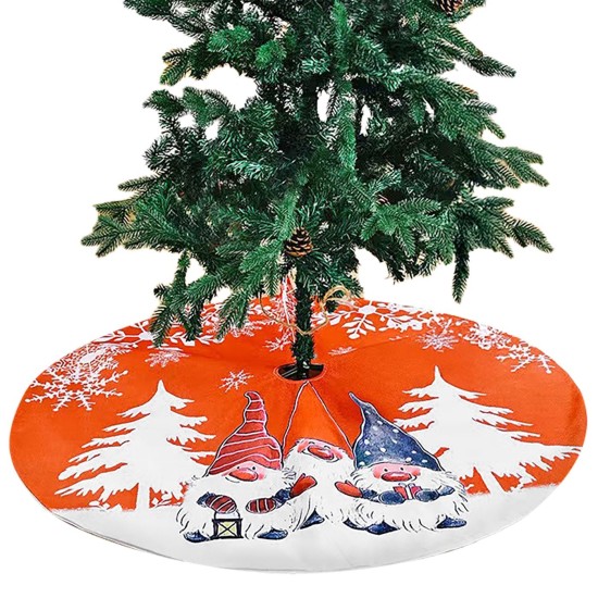 Ποδιά Δέντρου Λινάτσα με Παράσταση ø120cm Xmasfest 1133955