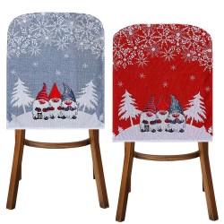 Κάλυμμα Πλάτης Καρέκλας Λινάτσα Gnome 58x47cm Xmasfest 1133956