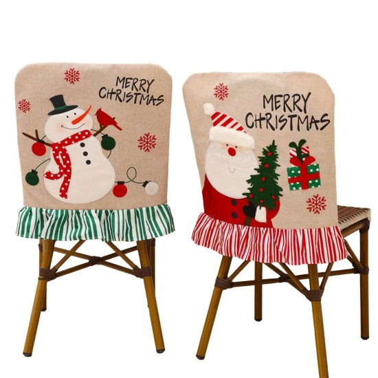 Κάλυμμα Πλάτης Καρέκλας Λινάτσα Άγιος 3D 52x46cm Xmasfest 1133958