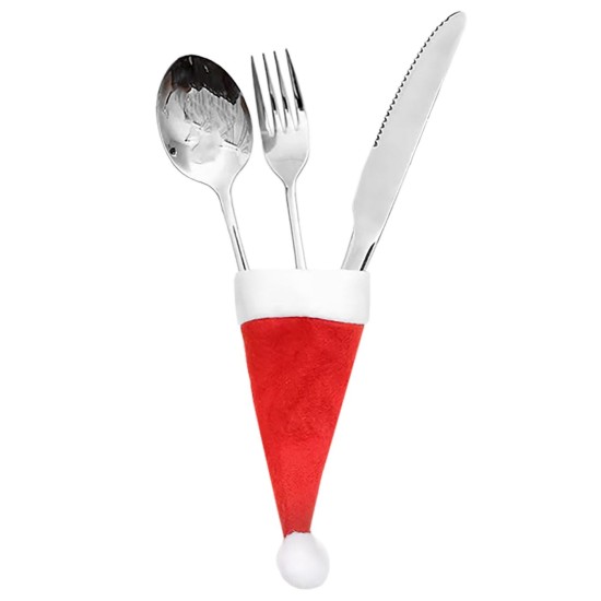 Θήκη Μαχαιροπήρουνων Xmas Σκουφάκι 12x6cm Xmasfest 1133960