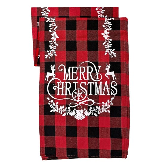 Runner Διακόσμησης Τραπεζιού Λινάτσα Santa car 180x35cm Xmasfest 1133964