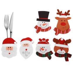 Θήκη Μαχαιροπήρουνων Χριστουγεννιάτικη Φιγούρα 15x10cm Xmasfest 1133986