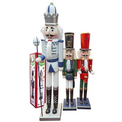 Στρατιώτης Ξύλινος Καρυοθραύστης Χριστουγέννων Γίγας 68cm Xmasfest 1133988