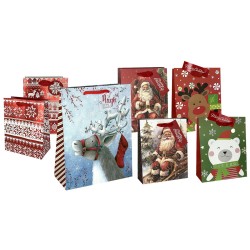 Τσάντα Δώρου Χριστουγέννων 23cm 23x18x10cm Xmasfest 1133994