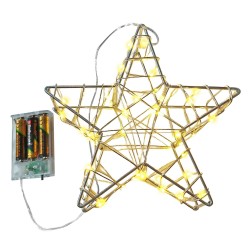 Αστέρι Μεταλλικό με LED 20x19x7cm Xmasfest 1134021