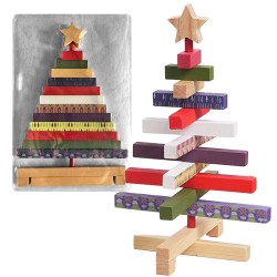 Δέντρο Χριστουγεννιάτικο 3D απο Ξύλινες Τάβλες 38x25cm Xmasfest 1134043