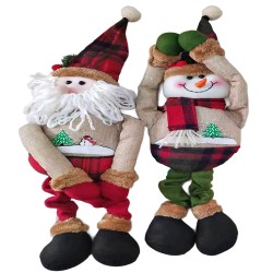 Φιγούρα Χριστουγεννιάτικη Πάνινη με Μακριά Χέρια 55x16cm Xmasfest 1134049