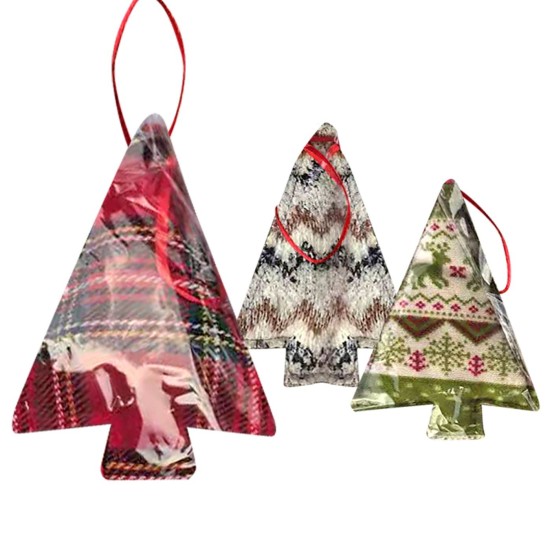 Στολίδι Κρεμαστό Πάνινο Δεντράκι 14x8cm Xmasfest 1134055