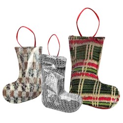 Στολίδι Κρεμαστό Πάνινο Μπότα 15x10cm Xmasfest 1134056