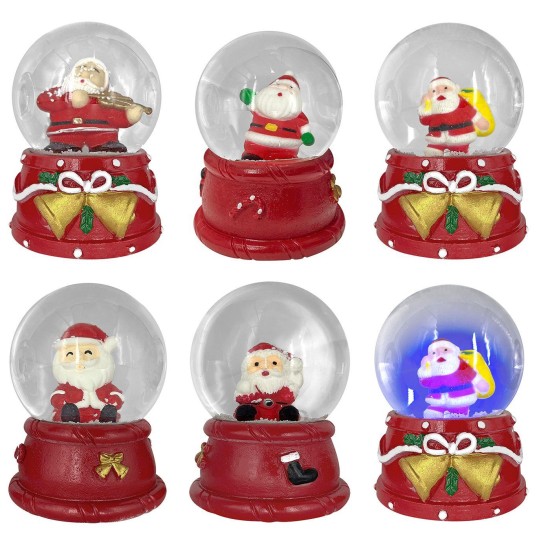 Χιονόμπαλα Άγιος με φως ø6,5cm ø6,5x9cm Xmasfest 113623 ΧΙΟΝΟΜΠΑΛΑ XMAS ΜΕ ΦΩΣ Φ6.5cm