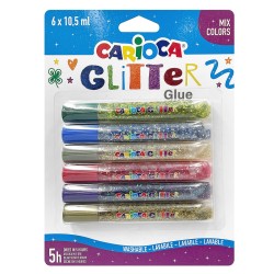 Κόλα glitter multi σετ=6τ carioca 6x10.5mL Carioca 42112