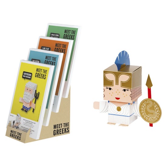 ΑΘΗΝΑ ΤΡΙΣΔΙΑΣΤΑΤΟΣ ΧΑΡΤΙΝΟΣ ΧΑΡΑΚΤΗΡΑΣ DIY ORIGAMI, 3D ΧΑΡΤΙΝΟΣ ΑΘΗΝΑ ΜΕ ΜΑΓΝΗΤΑΚΙ Hartovasilion ΕΙΔ0000001