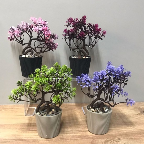 ΔΙΑΚΟΣΜΗΤΙΚΗ ΓΛΑΣΤΡΑ ΔΕΝΤΡΑΚΙ ΜΕ ΑΝΘΗ ΧΡΩΜΑΤΙΣΤΑ 17x12cm Homie 423012