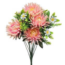 Μπουκέτο 8 Χρυσάνθεμα & 5 Μαργαρίτες 48cm Homie 423133