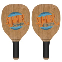 Ρακέτες Ξύλινες Παραλίας Summertiempo 40x22x1,2cm SummerTiempo 621460