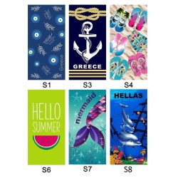 Πετσέτα Θαλάσσης Τυπωμένη Microfiber 70x140cm   245gr SummerTiempo 622154