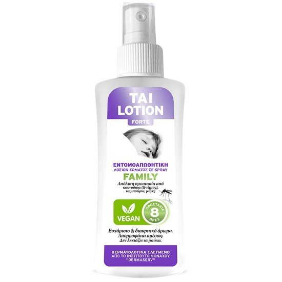 Εντομοαπωθητικό Spray Σώματος Vegan TAI Lotion Family 100ml Tai ΕΝΤΟΜΟΑΠΩΘΗΤΙΚΗ ΛΟΣΙΟΝ ΣΕ SPRAY INSECT-OUT 100ml