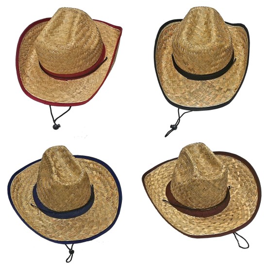 Καπέλο Cowboy Ψάθινο Ενηλίκων 35,5cm SummerTiempo 62254 Καπέλο Cowboy Ψάθινο Ενηλίκων 35,5cm SummerTiempo 62254