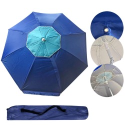 Ομπρέλα Παραλίας Alu-Fiberglass 2m με Επένδυση UV SummerTiempo 622363
