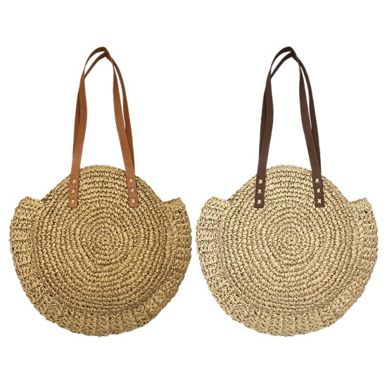 ΤΣΑΝΤΑ ΨΑΘΙΝΗ ΣΤΡΟΓΓΥΛΗ ΜΕΓΑΛΗ Φ44cm