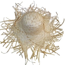 Καπέλο Ψάθινο Ξεφτισμένο Ενηλίκων Φ50cm SummerTiempo 622398