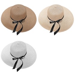 Καπέλο Ψαθόχαρτο με Φιόγκο Γυναικείο φ42cm Φ42cm SummerTiempo 622419